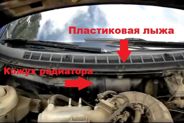 пластиковая защита (лыжа)