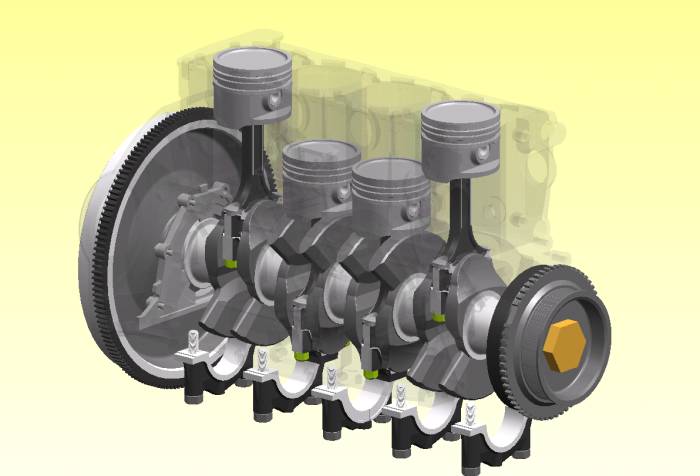 Кривошипно-шатунный механизм Устройство механизма