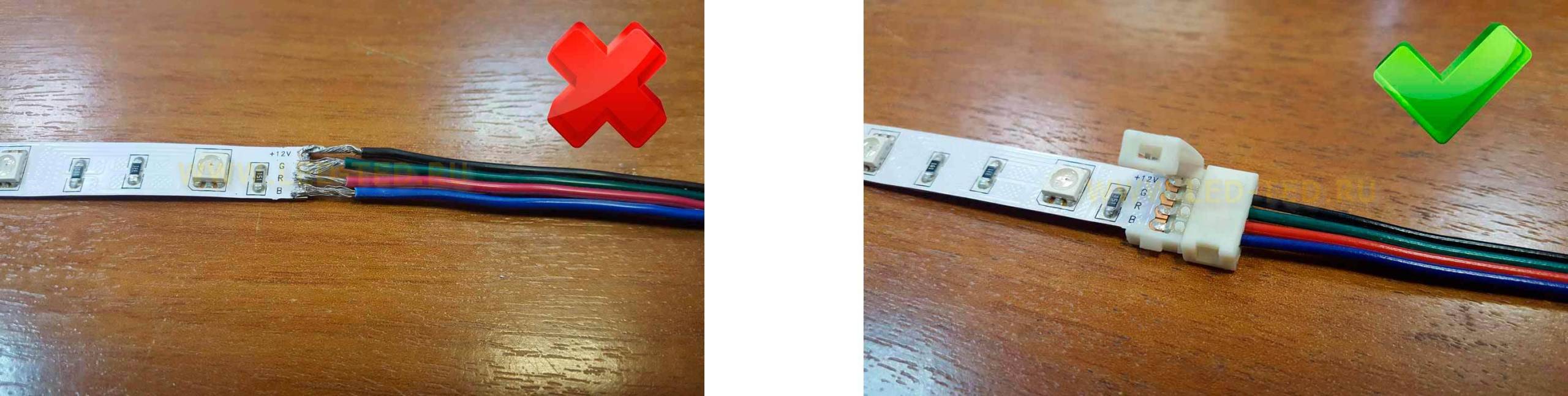 Меры предосторожности Светодиодные ленты