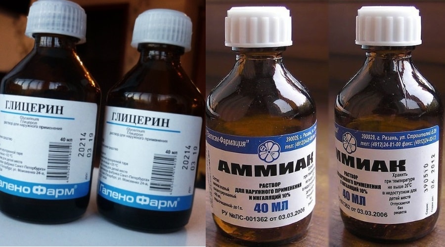 Раствор для стекла Глицерин и нашатырь