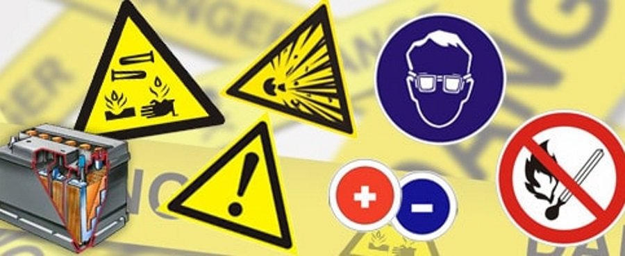 Правила безопасности Безопасность при замене электролита