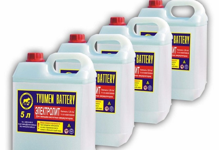 Электролит готовый к употреблению Заливка и зарядка