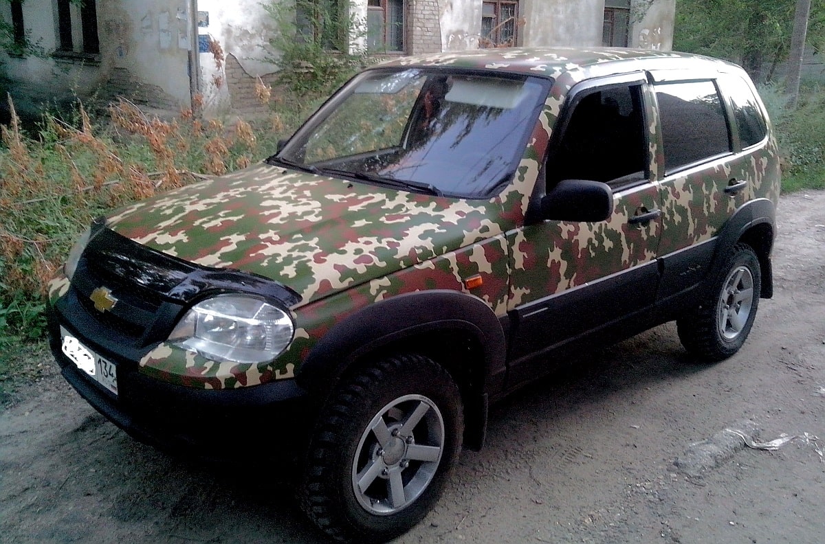 Комуфляж Визуальный тюнинг Шеви Нива