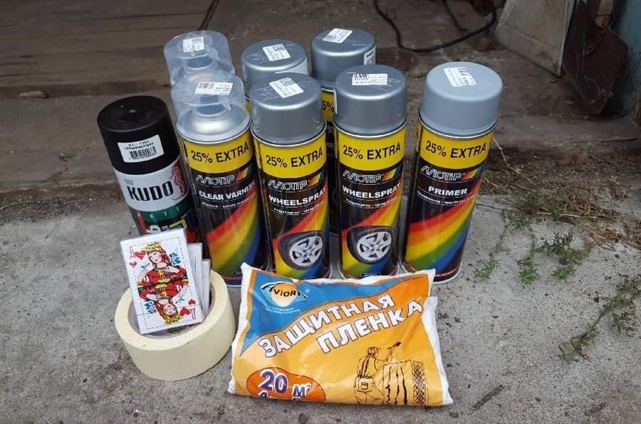 Краска для дисков Рекомендуемые материалы для покраски