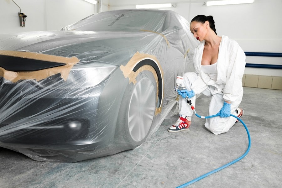 Окрас краскопультом Краскопульт