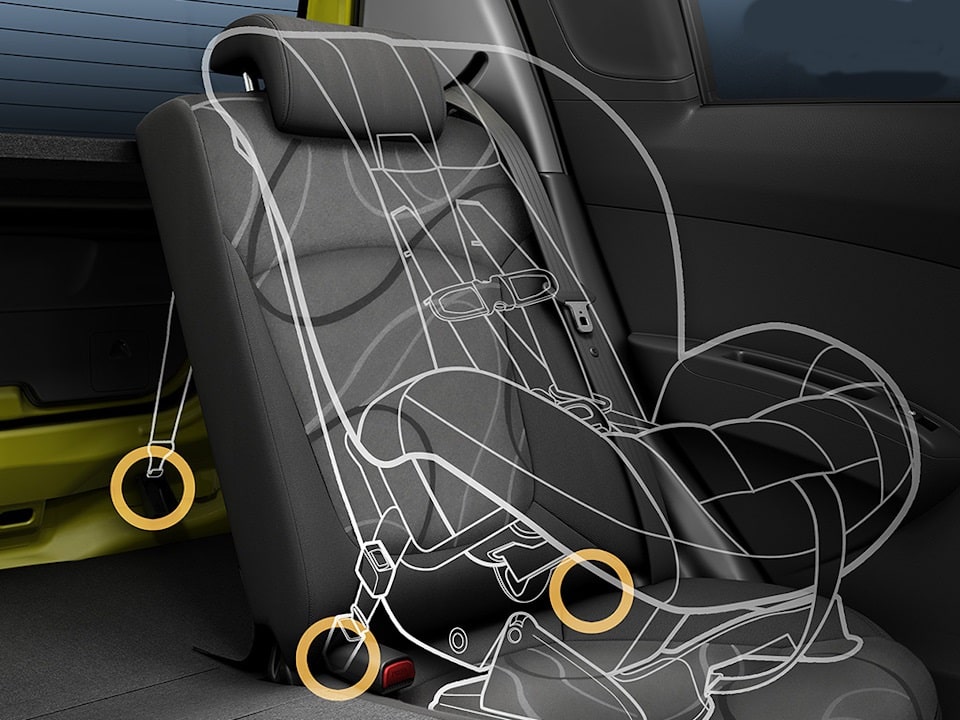 Точки крепления Изофикс в автокреслах