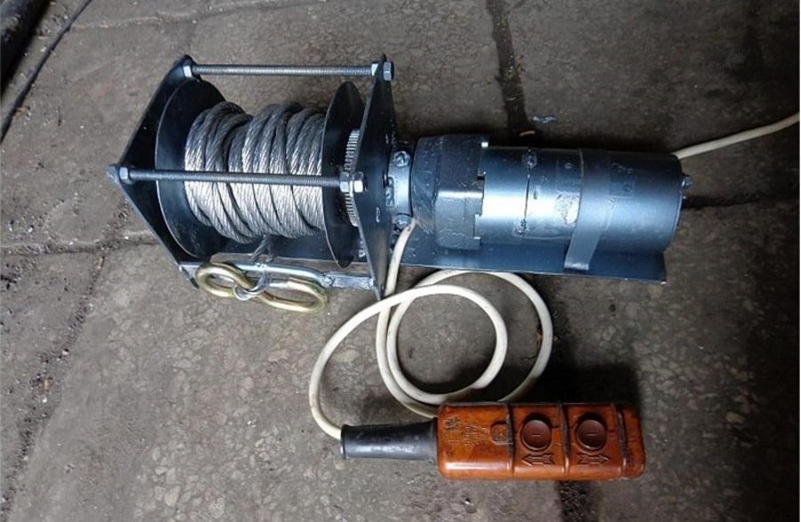Самодельная электрическая лебедка Самодельная лебедка из стартера