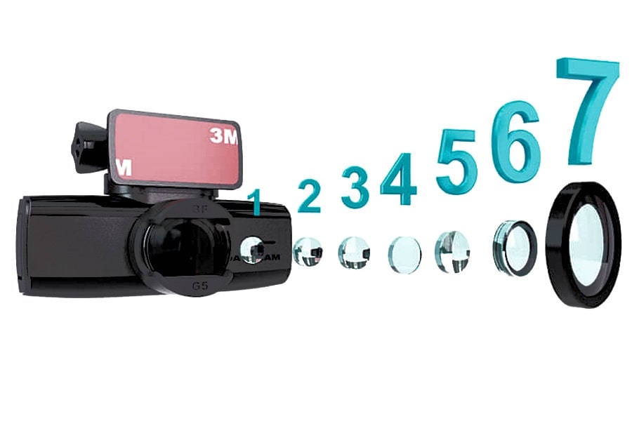 Объектив из семи линз Объектив видеорегистратора