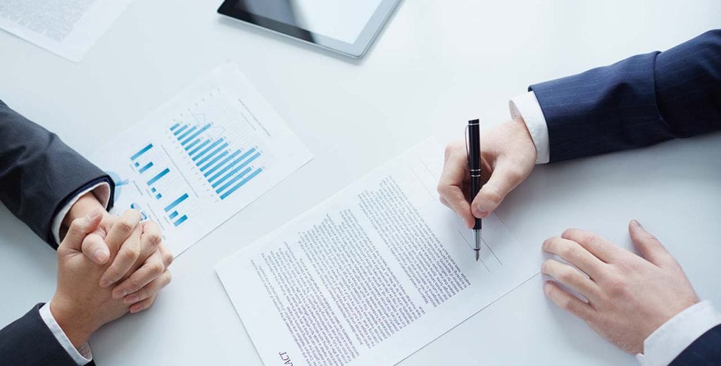 Подпись документа Составление договора