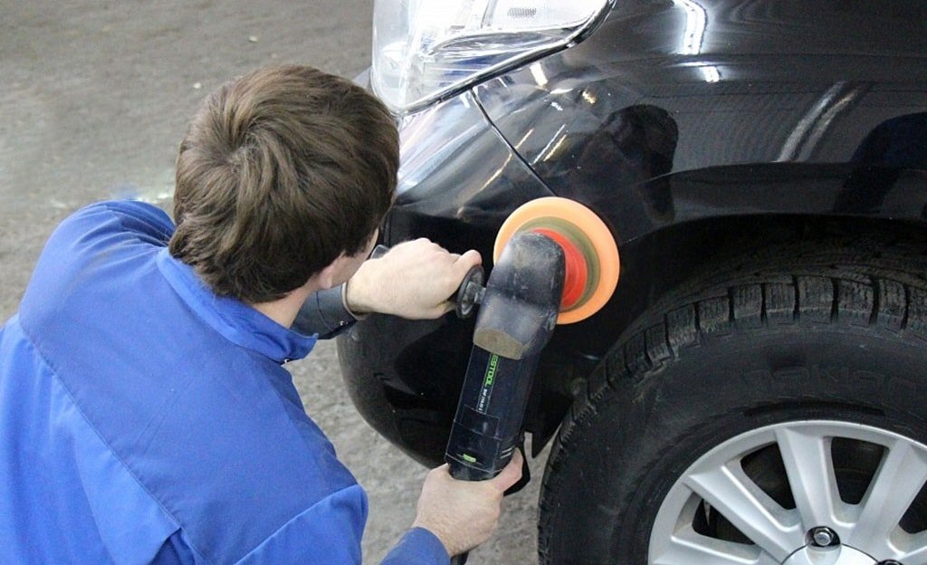 Полировка бампера Заключительные работы