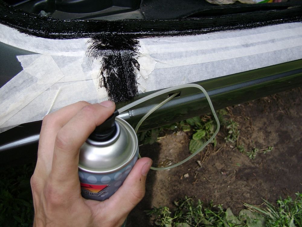 Закачка мовиля в порог Обработка порога