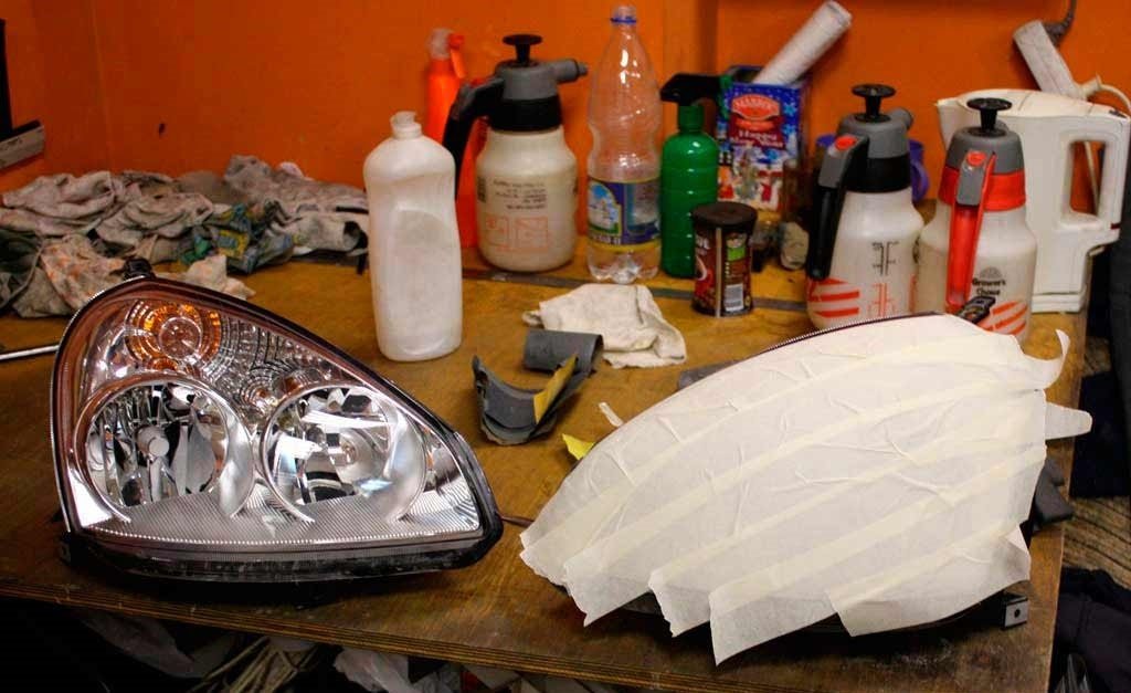 Ремонт фары приора Ремонт стекла фары