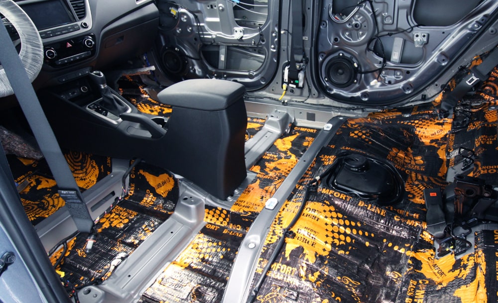 Шумоизоляция пола Шумоизоляция Хёндай Солярис