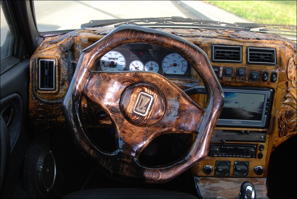 Отделка под дерево Салон