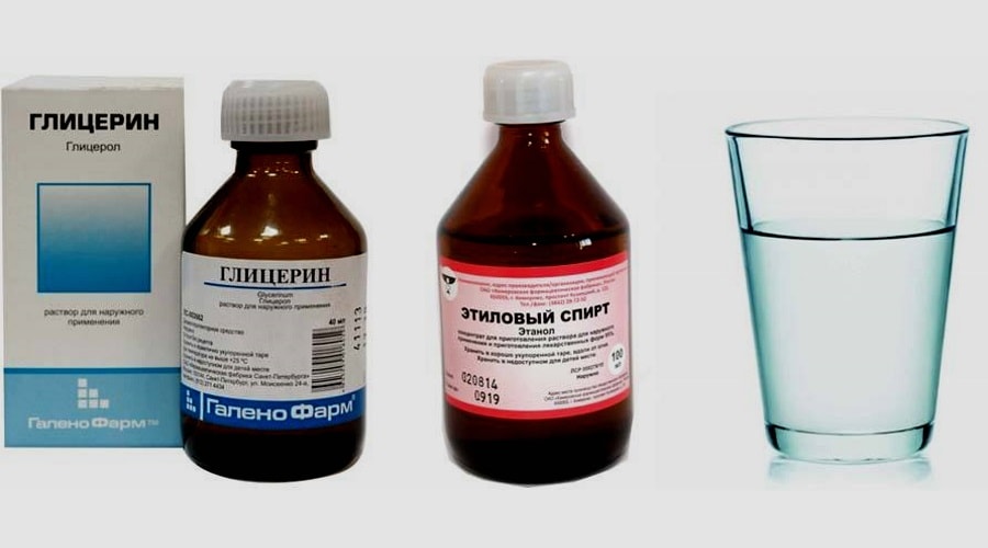 Раствор спирта и глицерина Глицерин и спирт