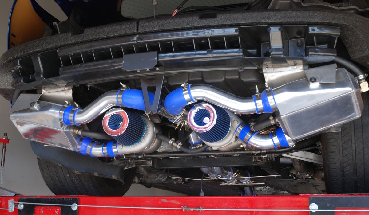 Турбо-нагнетатель Установка турбины