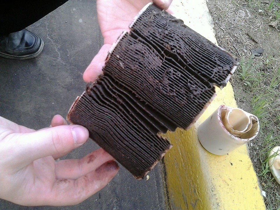 Отложения в фильтре Признаки засорения фильтров