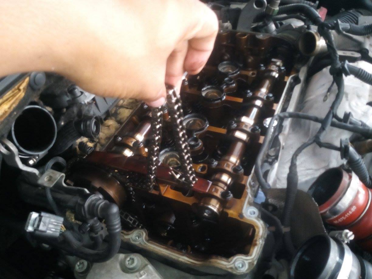 Обрыв цепи ГРМ Последствия обрыва цепи ГРМ