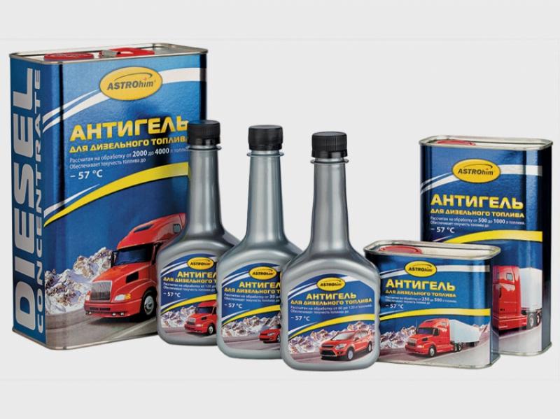 Антигель Астрохим Примеры антигелей для дизельного топлива, представленные на рынке