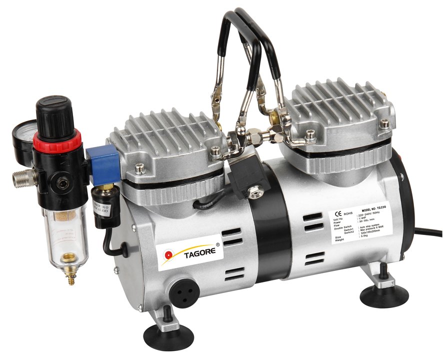 Компрессоры для аэрографа Типы компрессоров